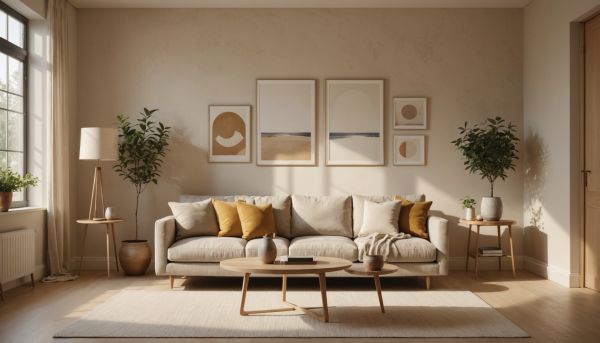 Decoration interieure chaleureuse design epure